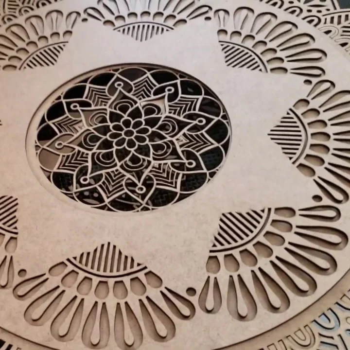 برش/حکاکی لیزری ام‌دی‌اف